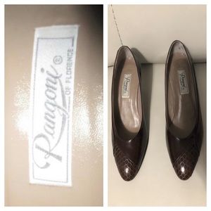 Rangoni of Florence brown leather heels, Sz 11AA